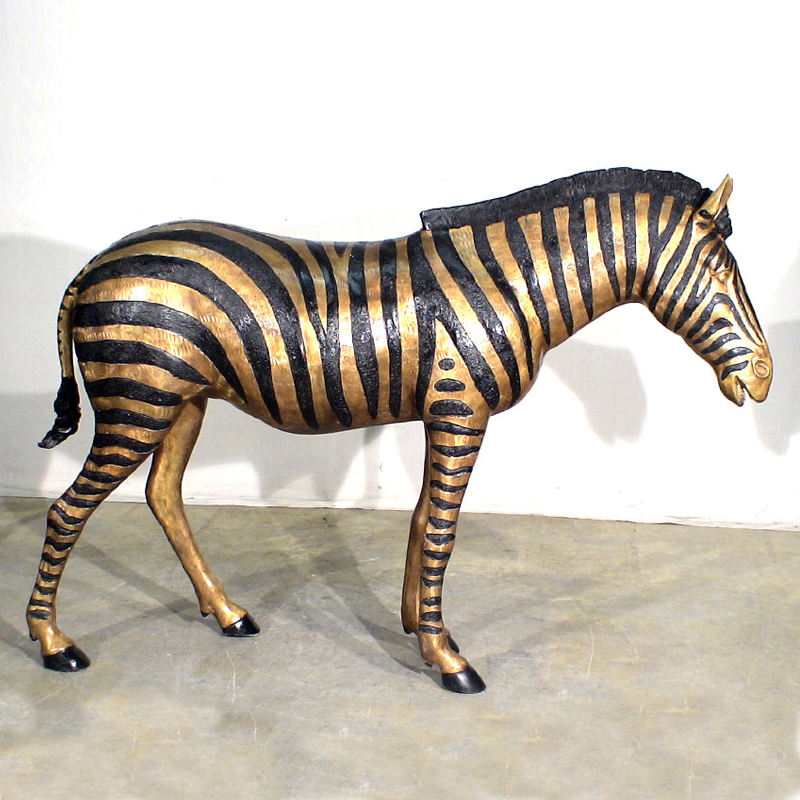 Life Size Zebra bronze Statue