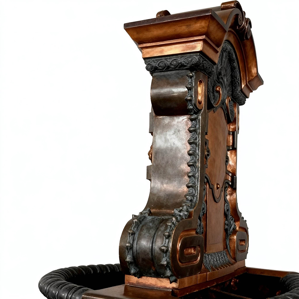 Lion Head garden Fountain bronze