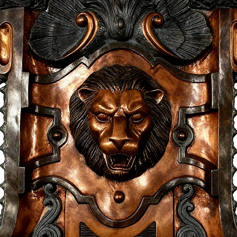 Lion Head garden Fountain front