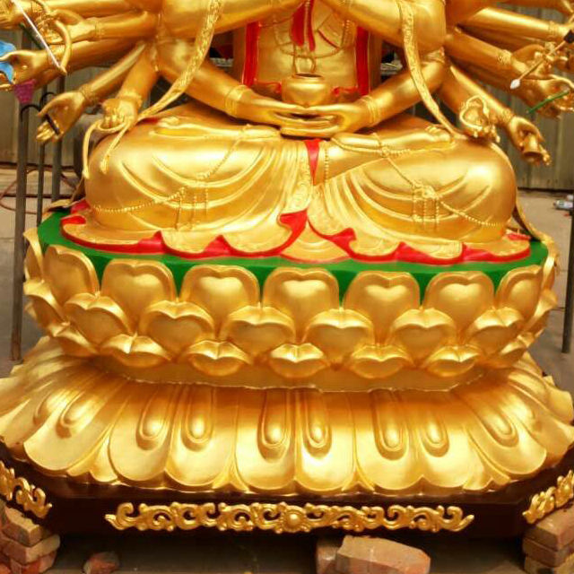 Lotus base bronze 1000 Armed Avalokiteshvara Statue
