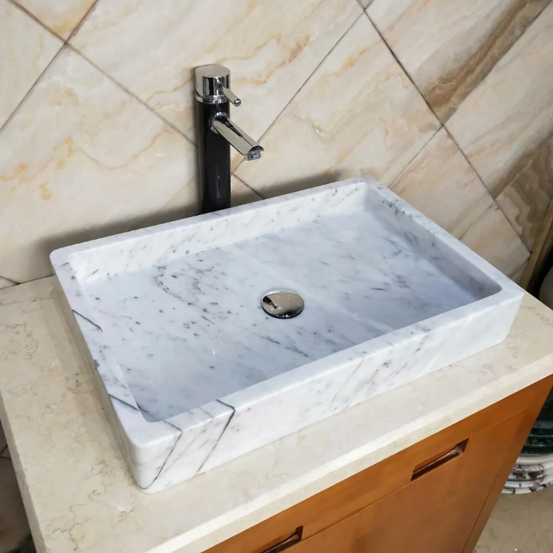 Marble Rectangle Counter Top Basin