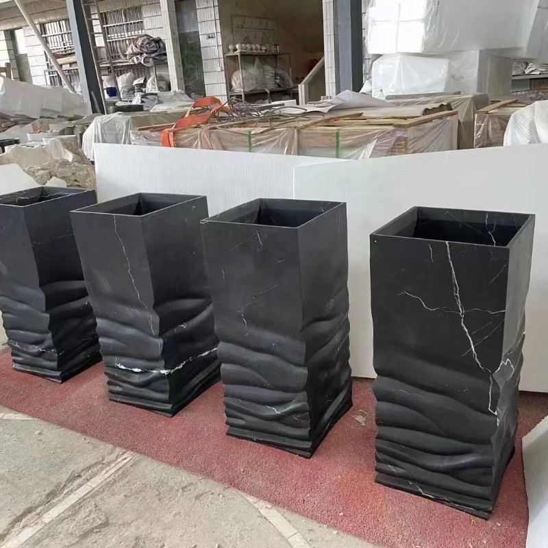 Marble Wash Basin with Pedestal carved