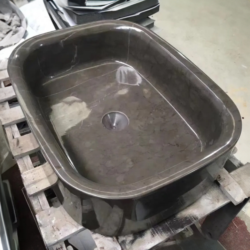 Natural Black Marble Vessel Sink