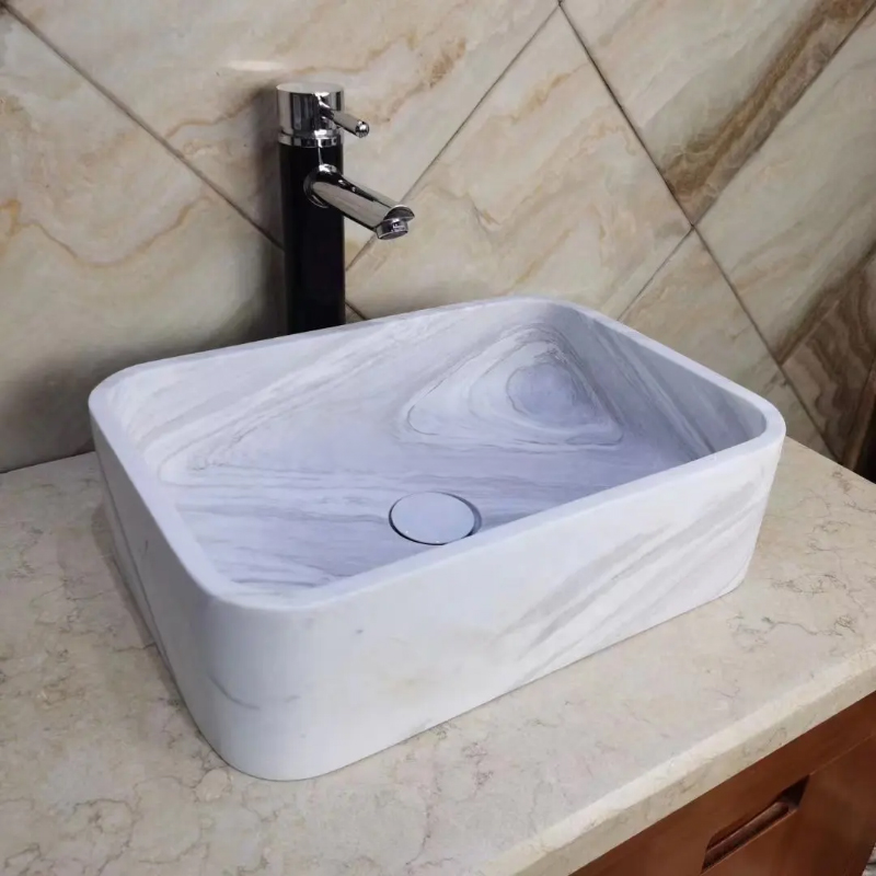 Natural Rectangular Marble Sink