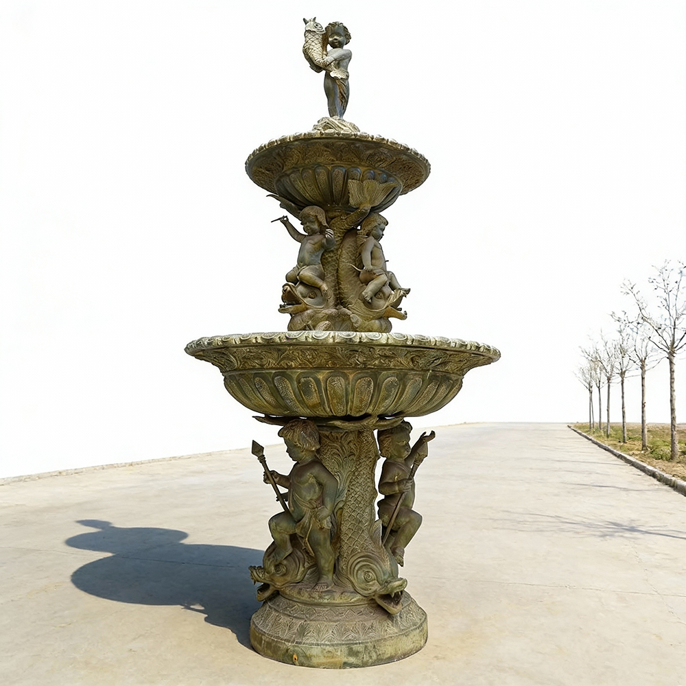 Putti Fountain bronze classical outdoor fountain