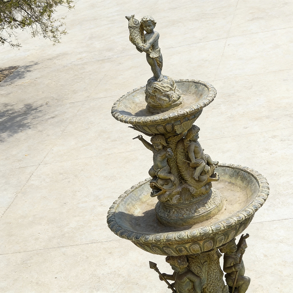 Putti Fountain bronze tiered sculpture outdoor