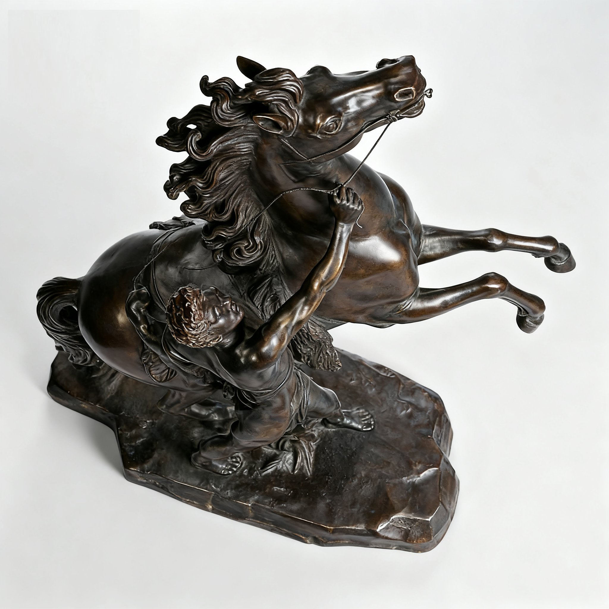 antique style bronze Marly Horse Sculpture
