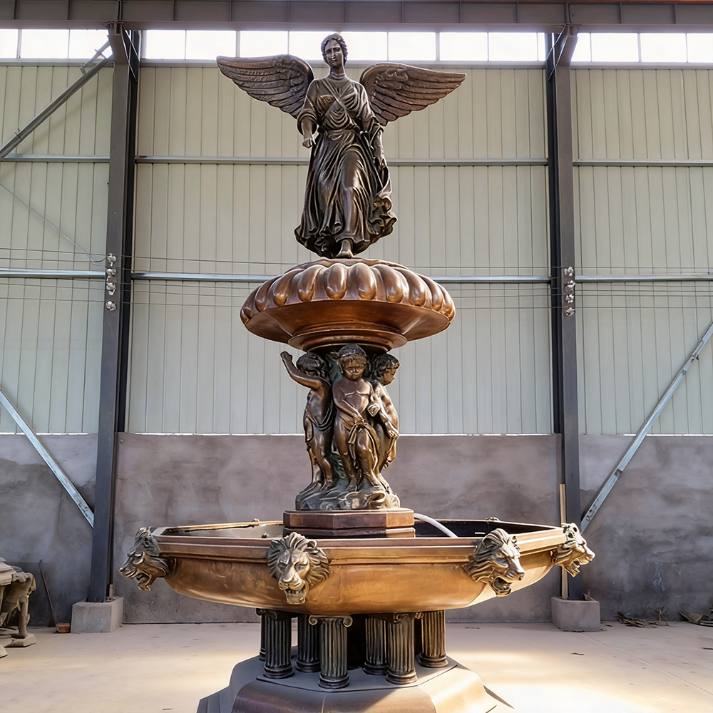 bronze Angel Fountain Statue classical design