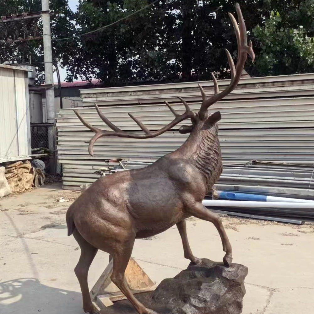 bronze Large Deer Ornament elk sculpture