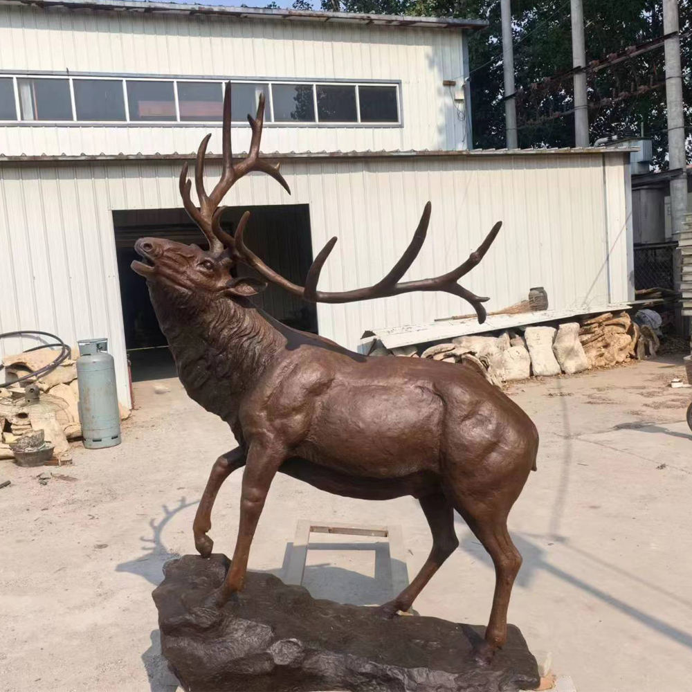 bronze Large Deer Ornament elk statue