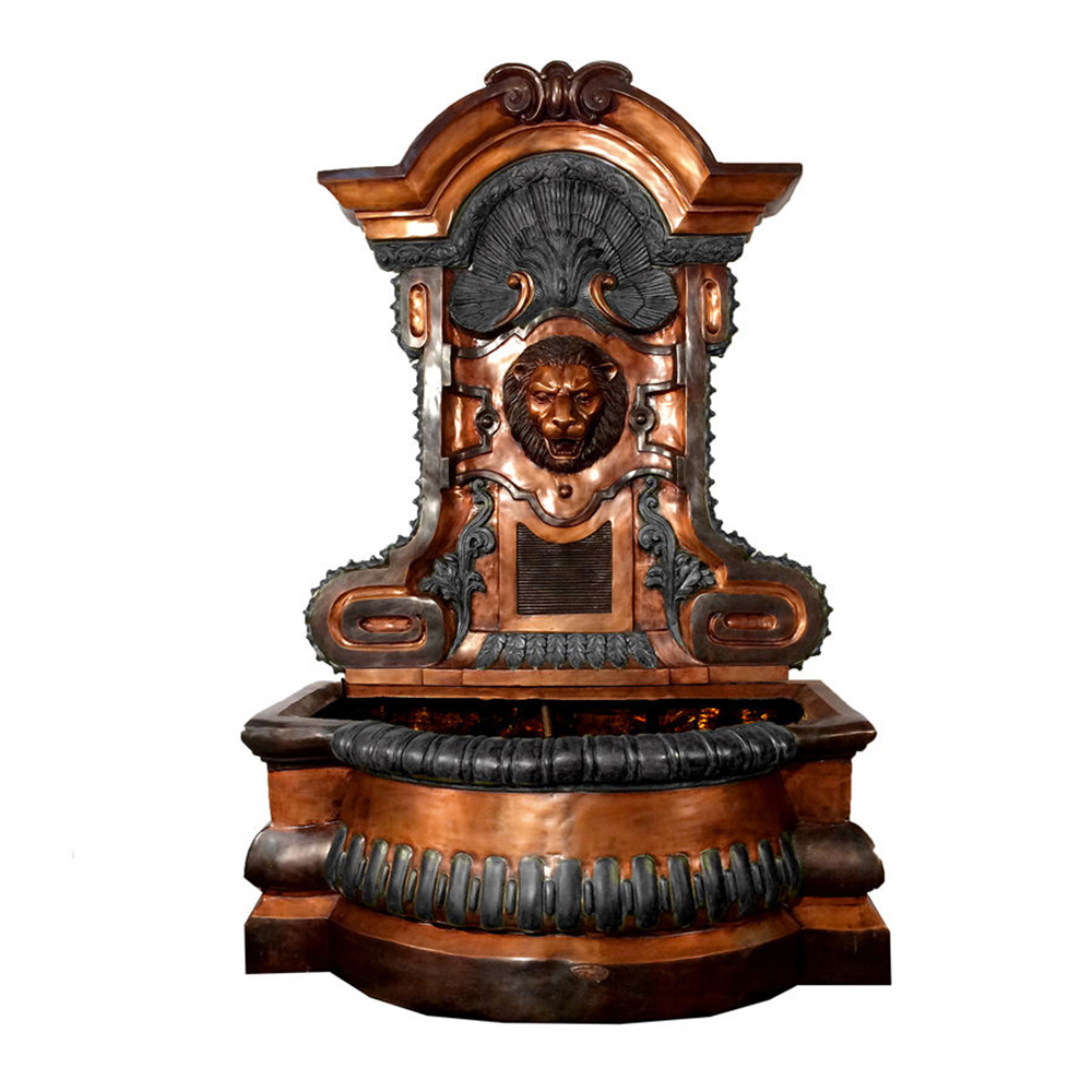 bronze Large Lion Head Water Fountain