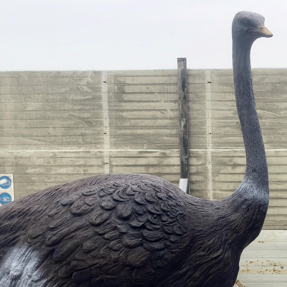 bronze Life Size Ostrich sculpture