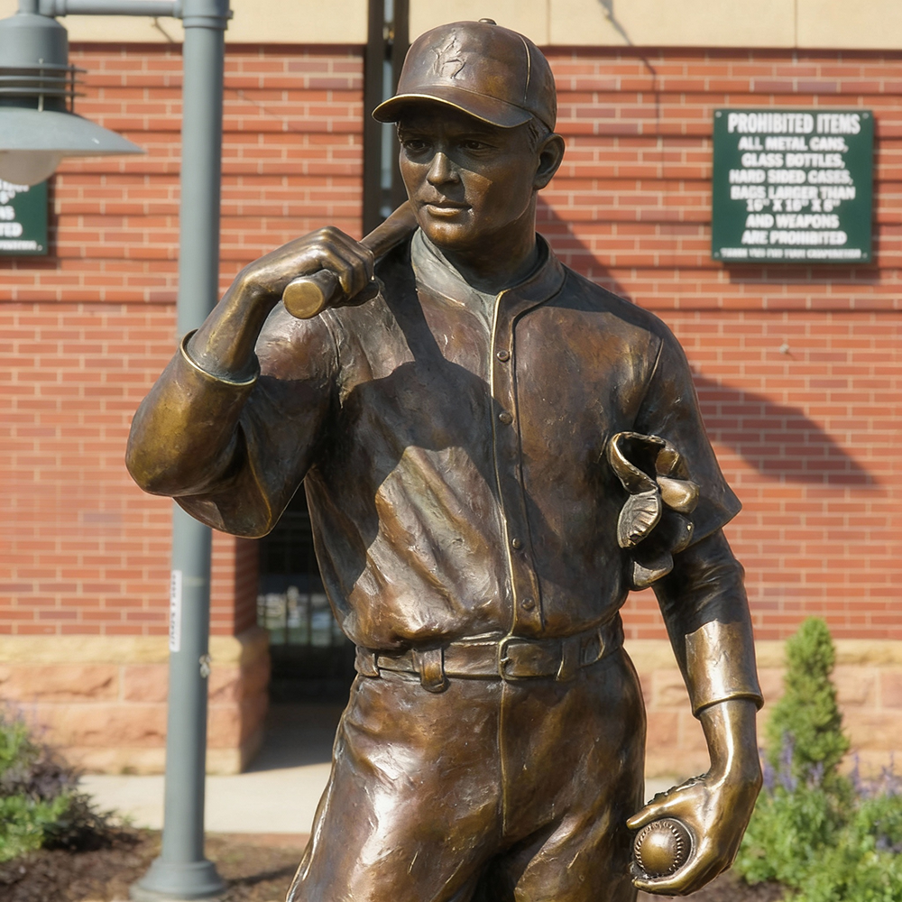 bronze The Player Statue Coors Field front