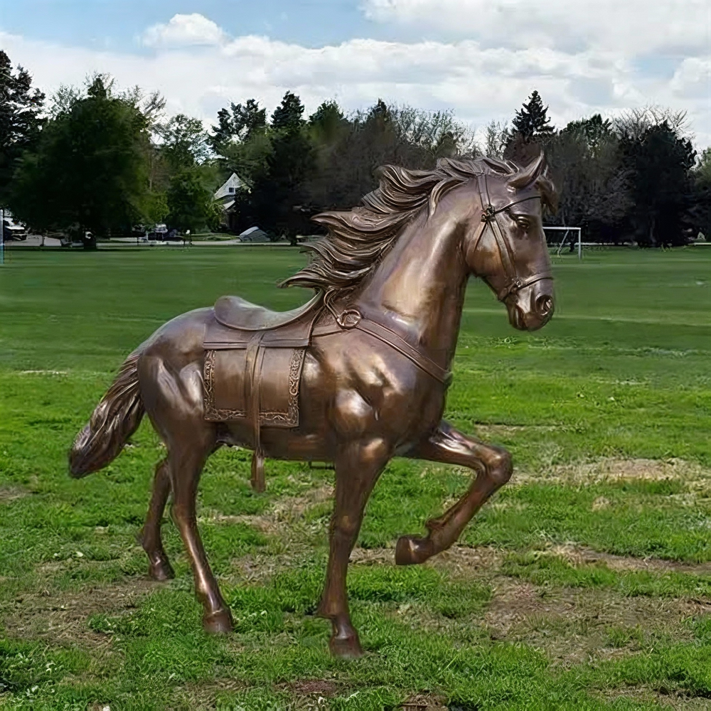 bronze classical horse sculpture