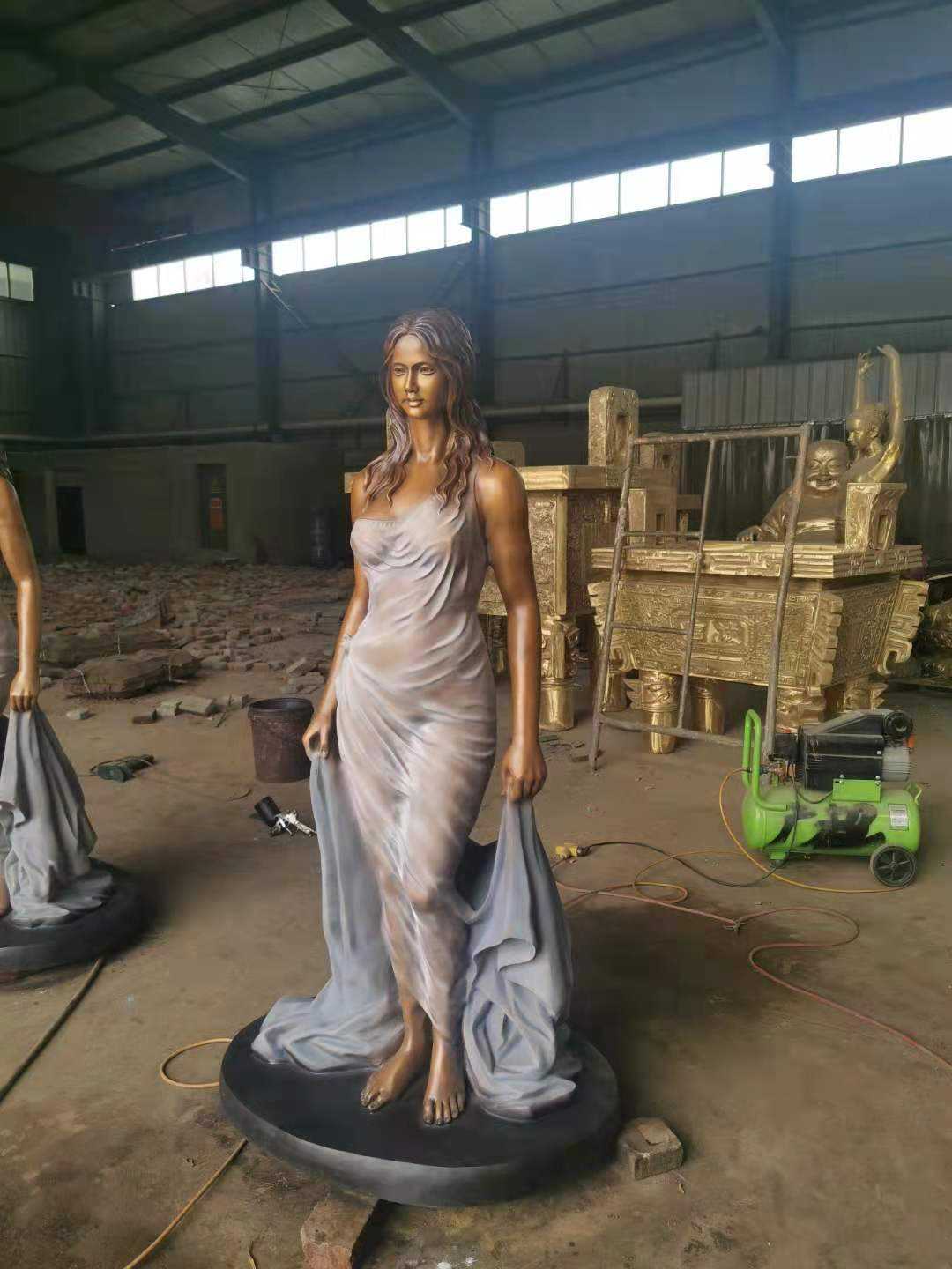 decorative Elegant Lady bronze Sculpture