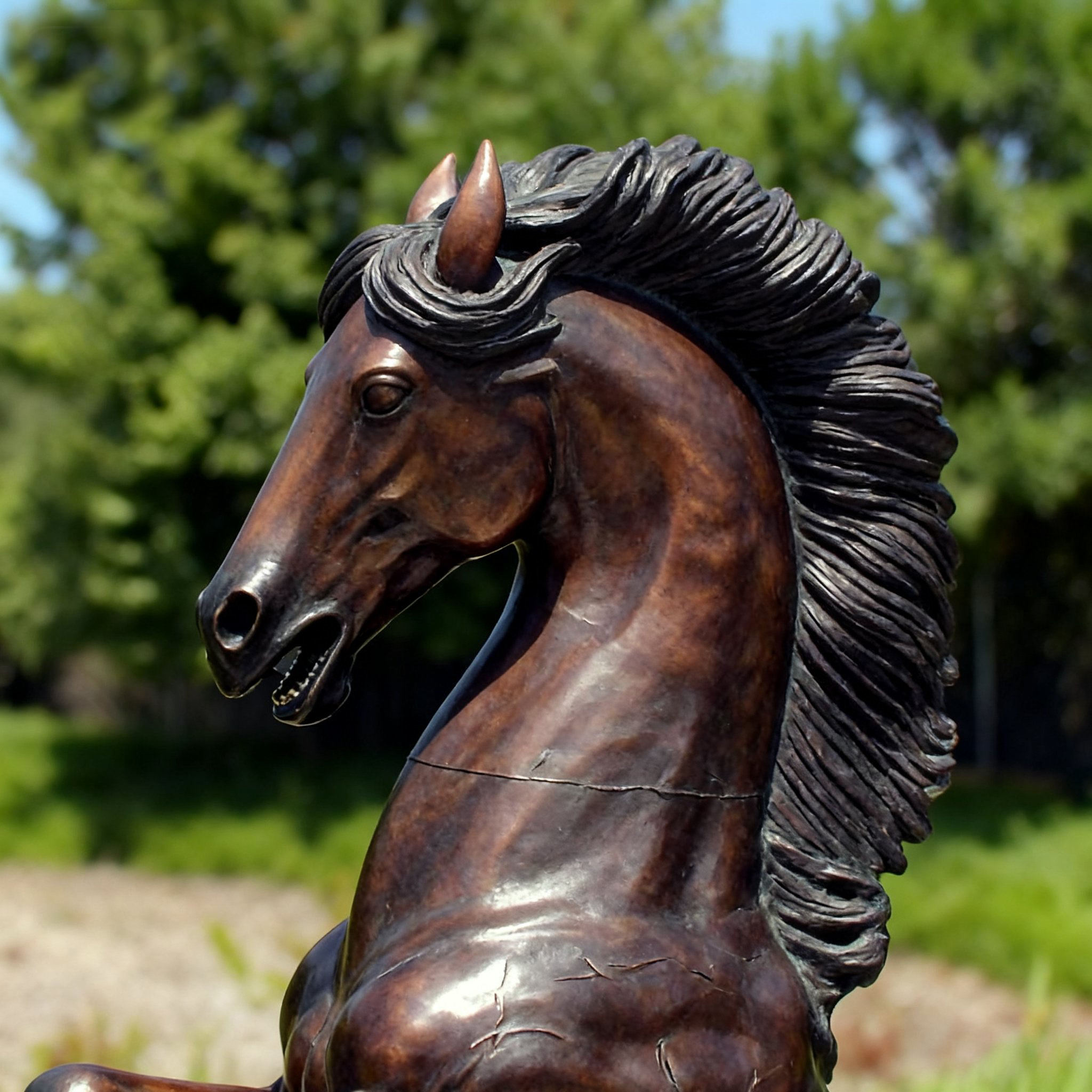 detailed bronze Large Horse Statue Outdoor