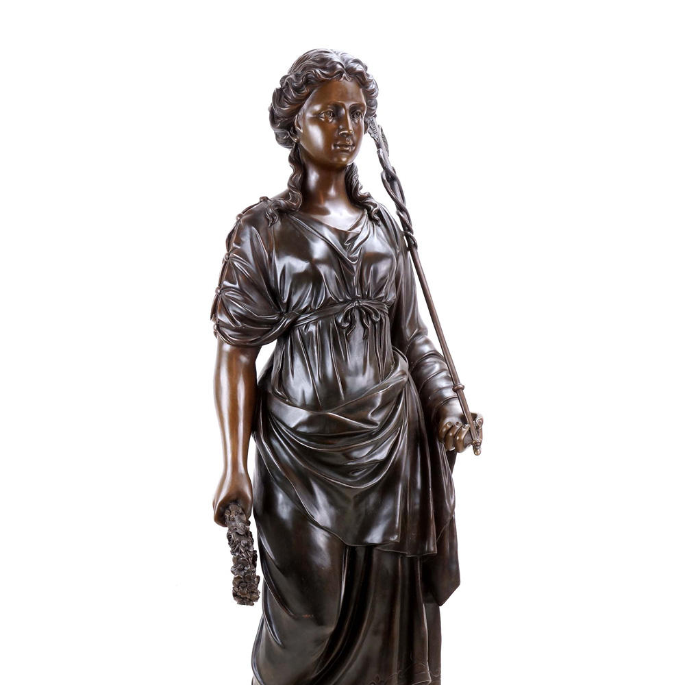 elegant bronze Goddess Hygieia Statue
