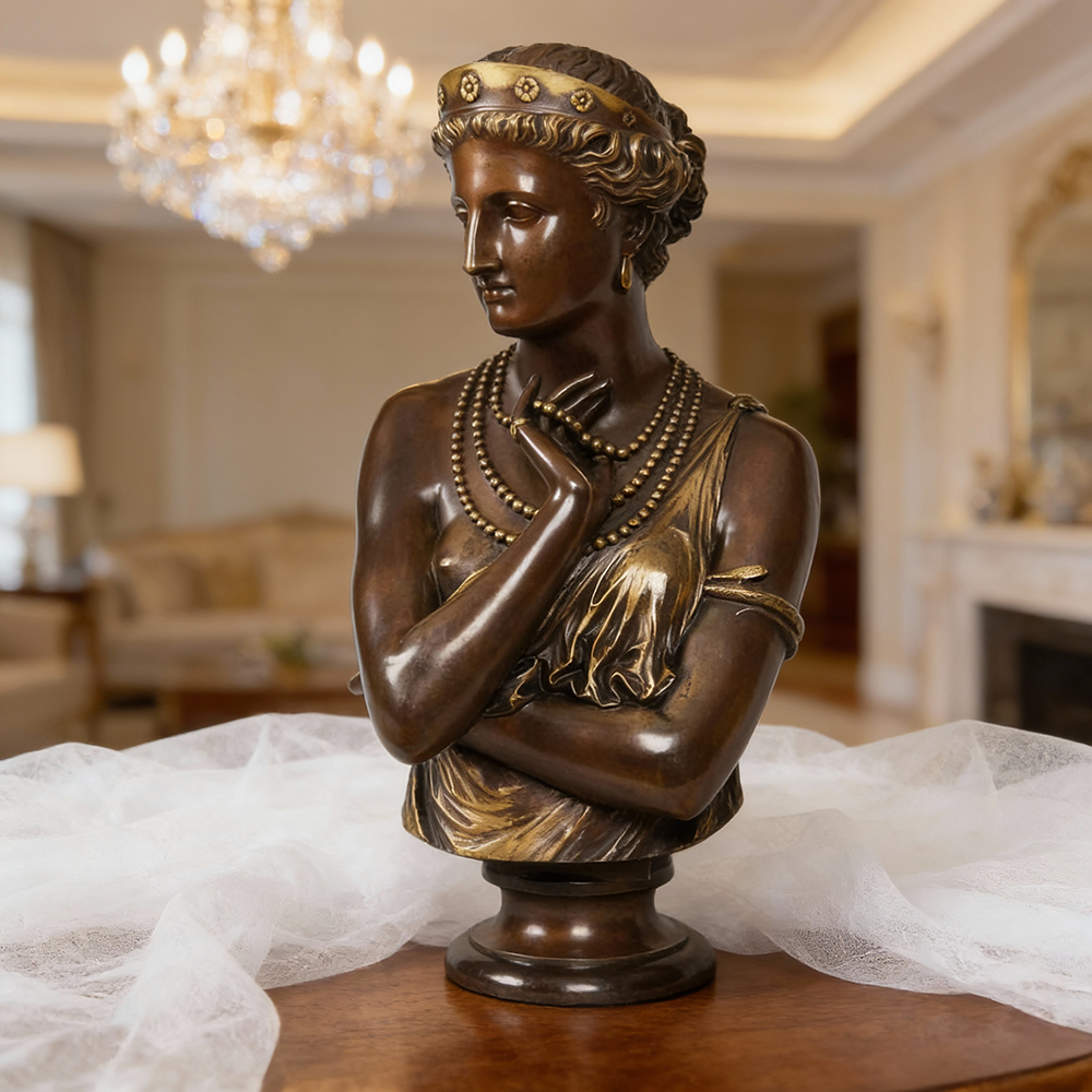 elegant bronze Helen of Sparta Statue