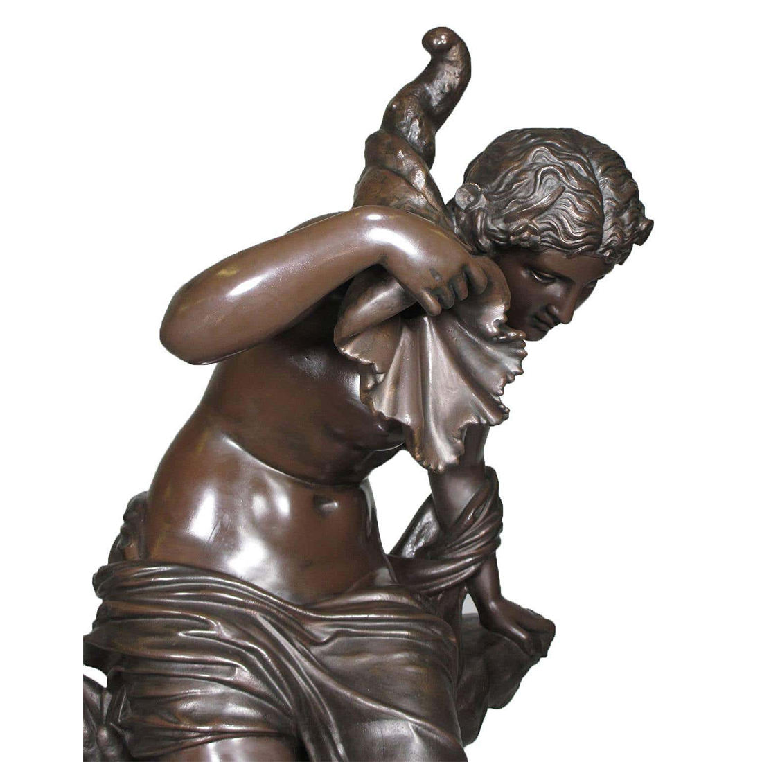 elegant bronze Nude Maiden Statue