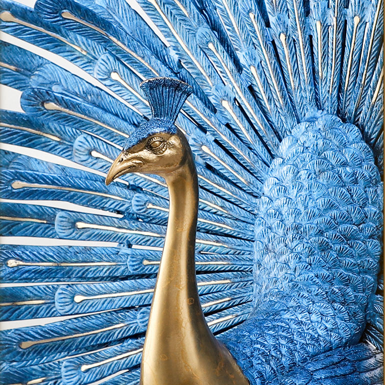 elegant bronze Peacock Decor Statue home decor