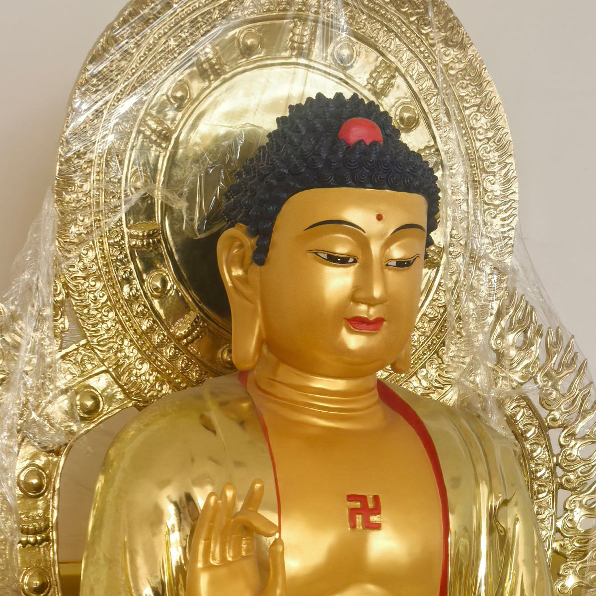 head details of Shakyamuni Statue