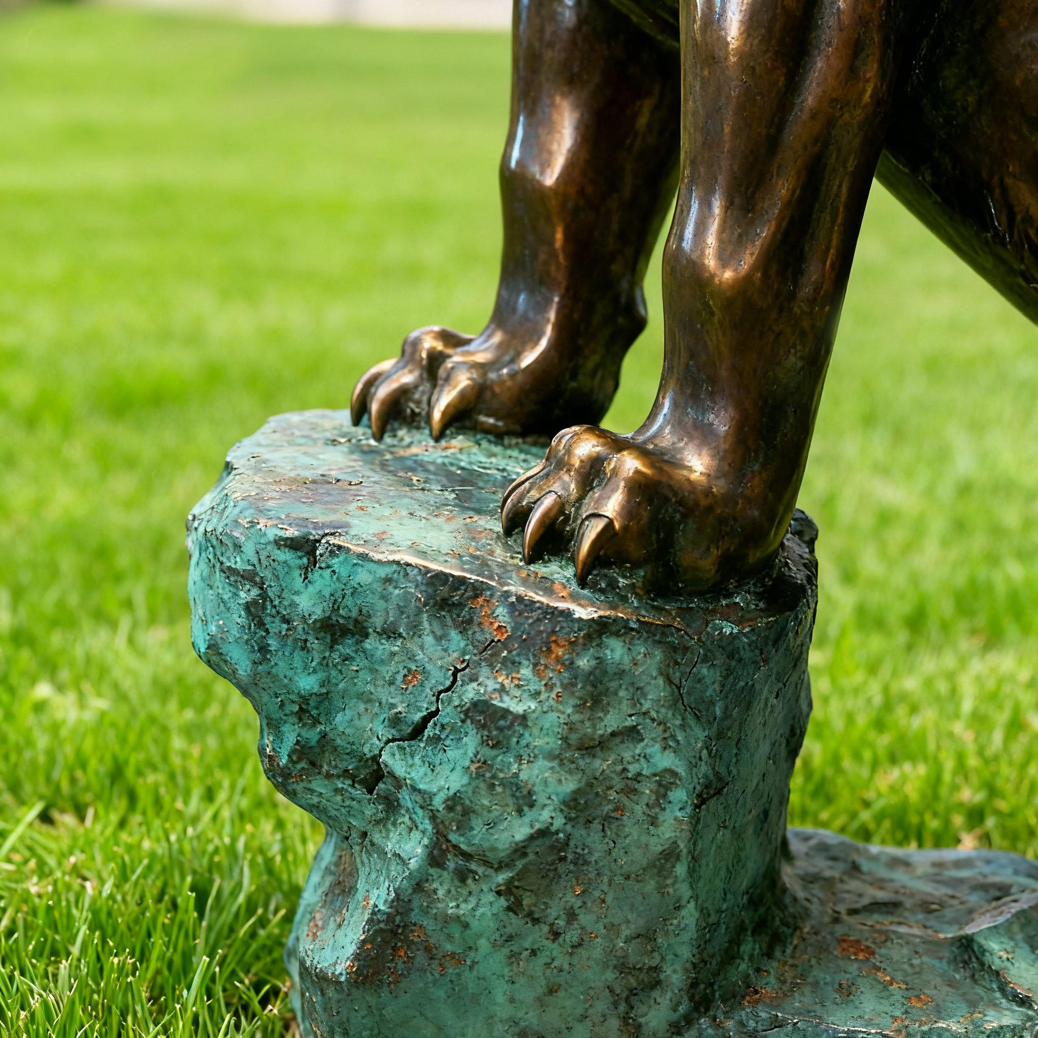 life size Bronze Cougar Garden Statue