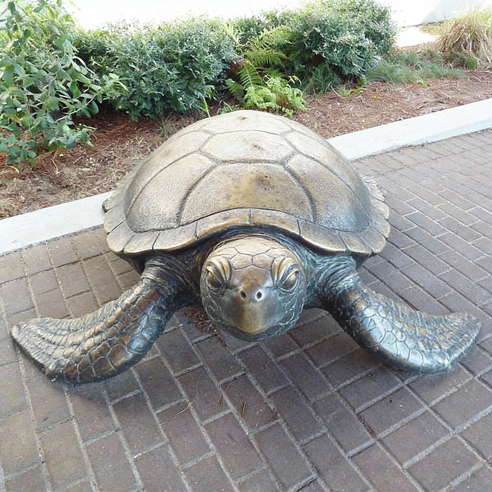 life size Sea Turtle bronze Sculpture Outdoor