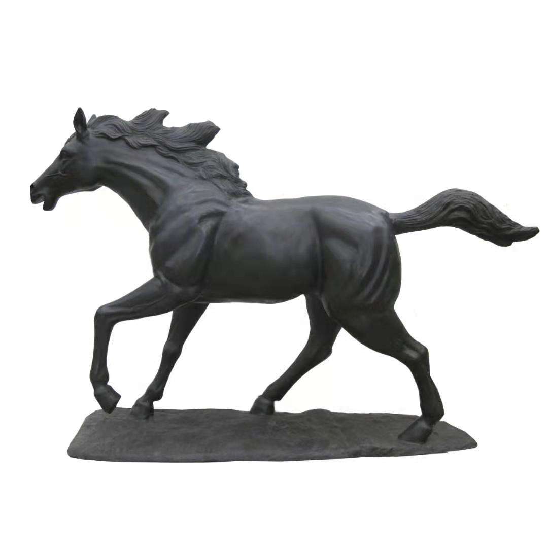 life size bronze galloping horse sculpture