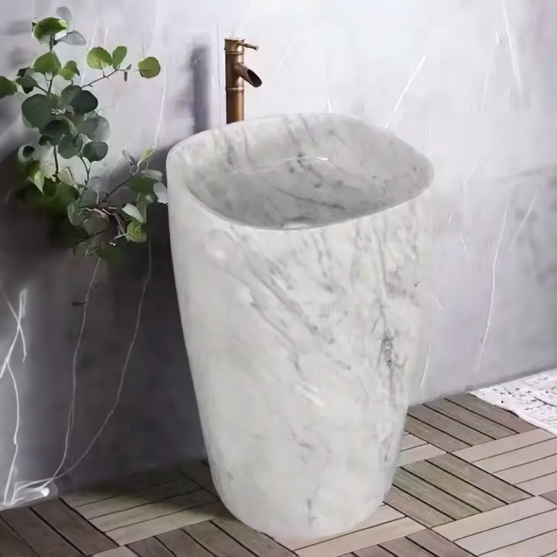 marble Free Standing Sink Basin bathroom