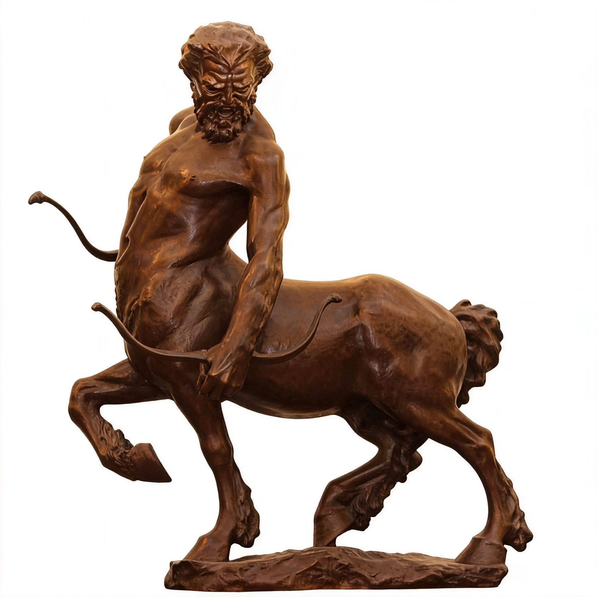 mythological archer Bronze Centaur Statue full view