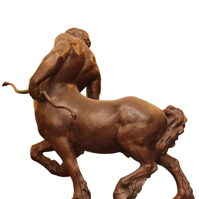 rear view Bronze Centaur Statue mythological