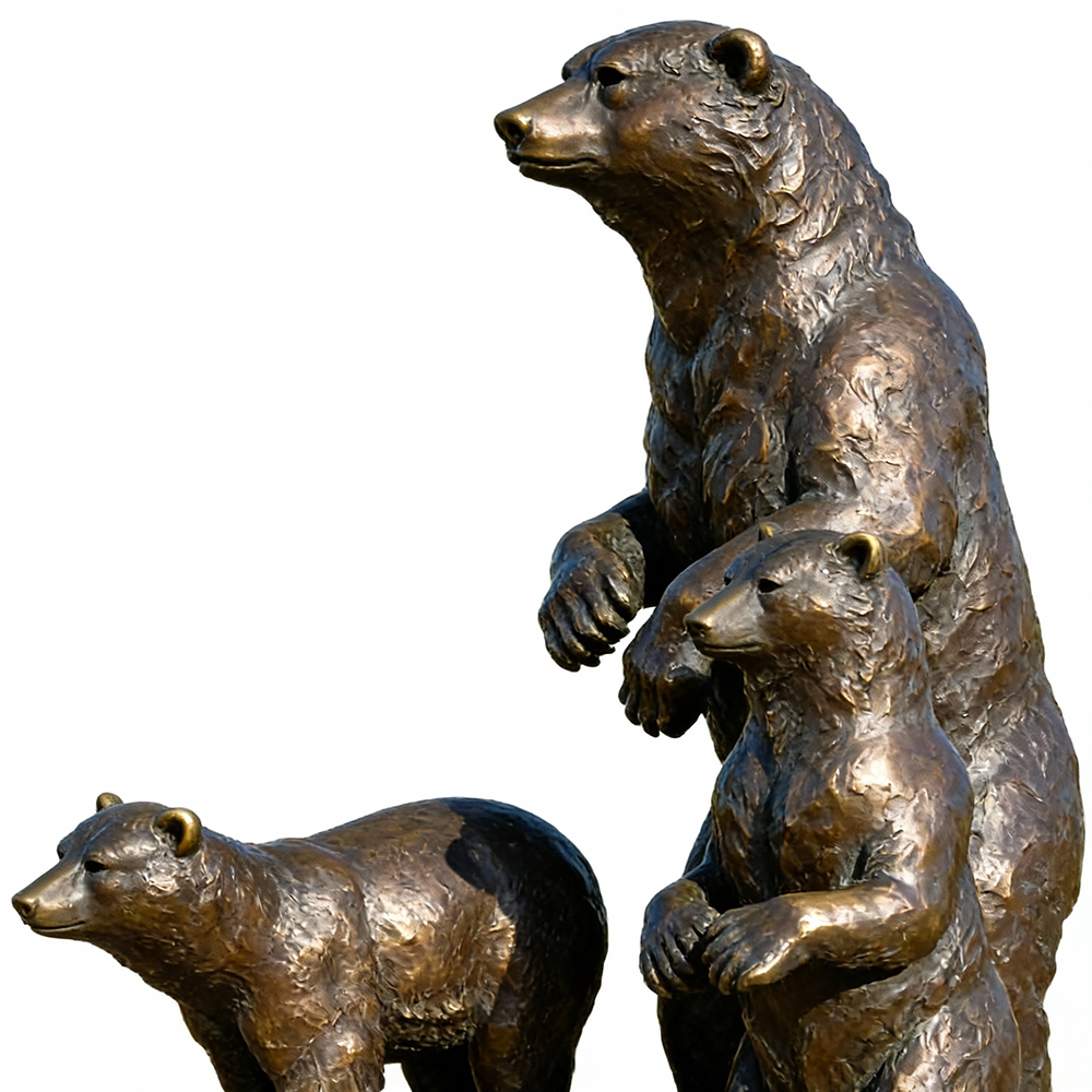 side view of Large Bear Lawn Ornaments