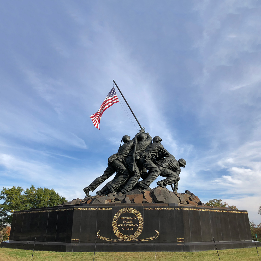 1 (5) Marine Corps memorial statue