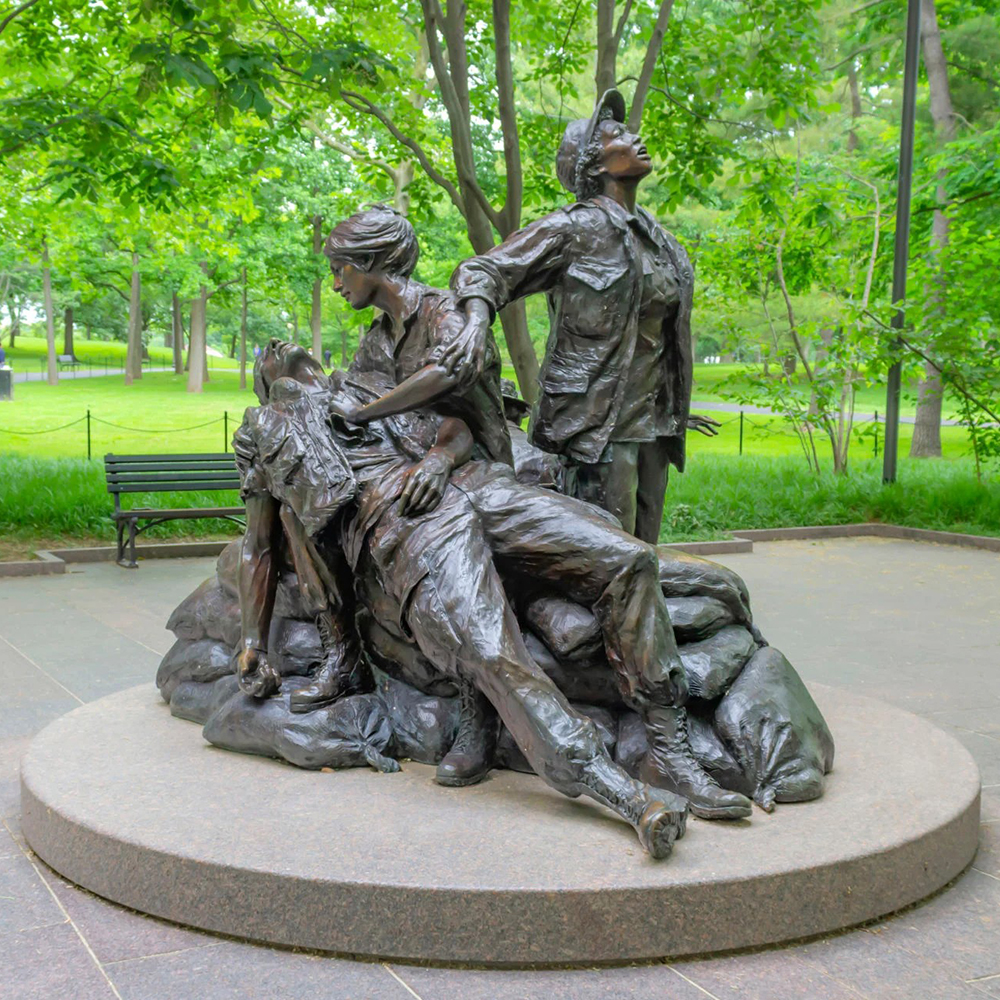 10-(1) Vietnam military statues caring soldiers