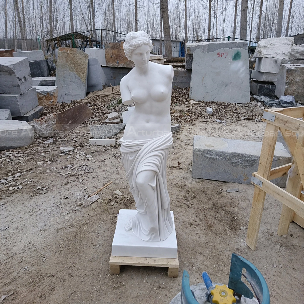 marble life size Armless Venus Statue