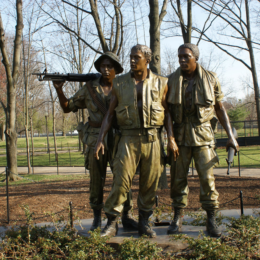 3 (1) Vietnam Soldiers military statues