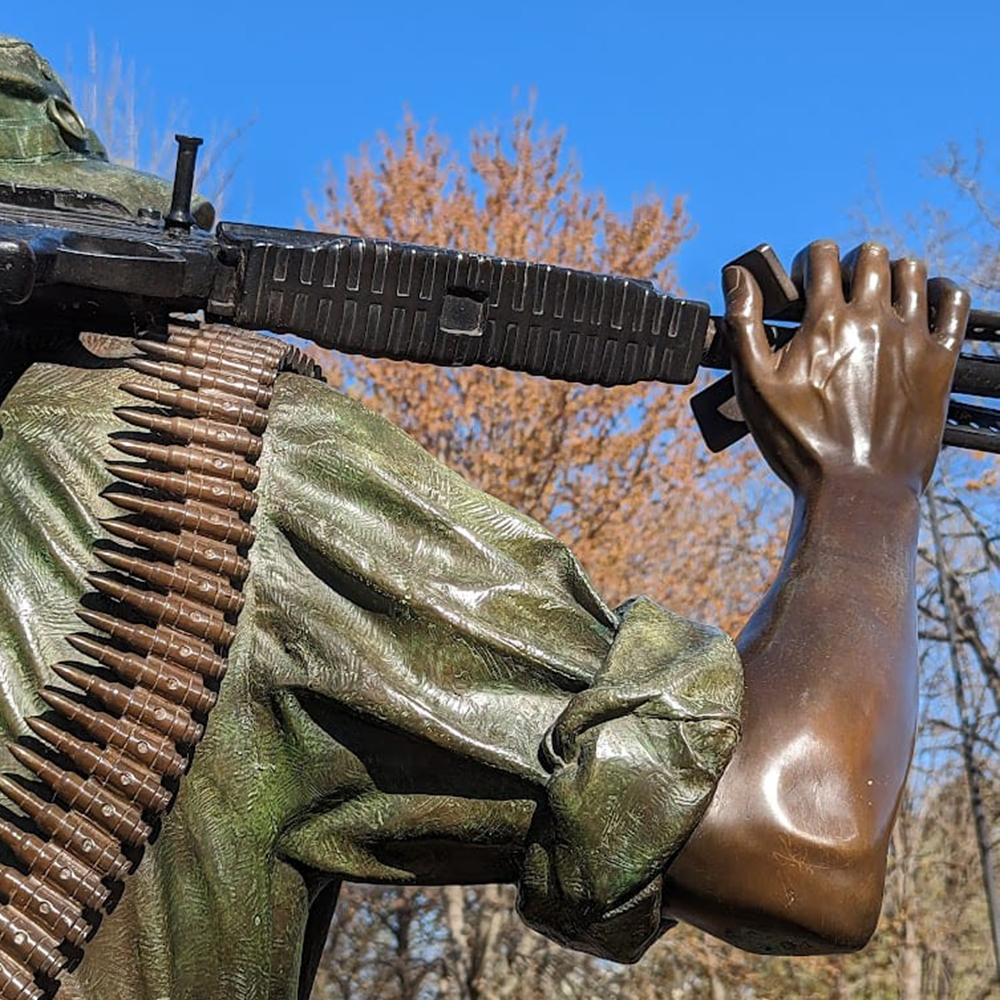 3 (3) Three Soldiers statue detail view