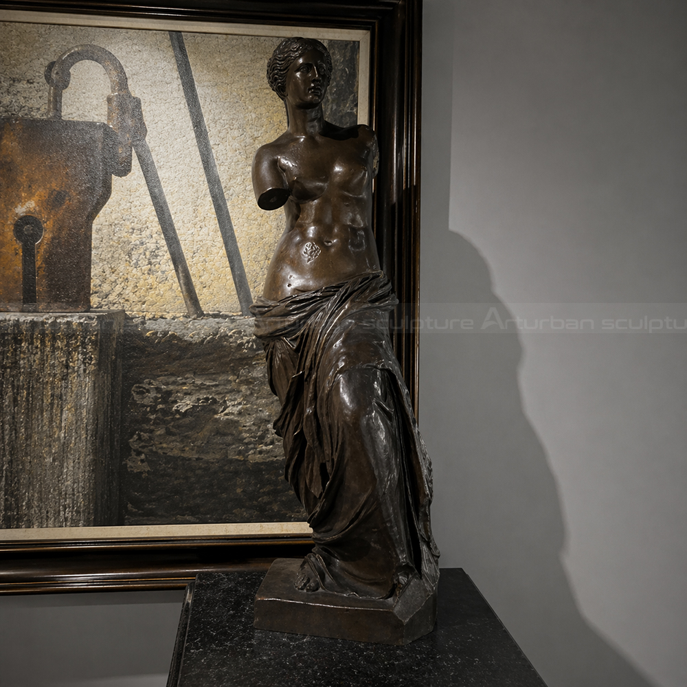 bronze Armless Greek Statue figurine