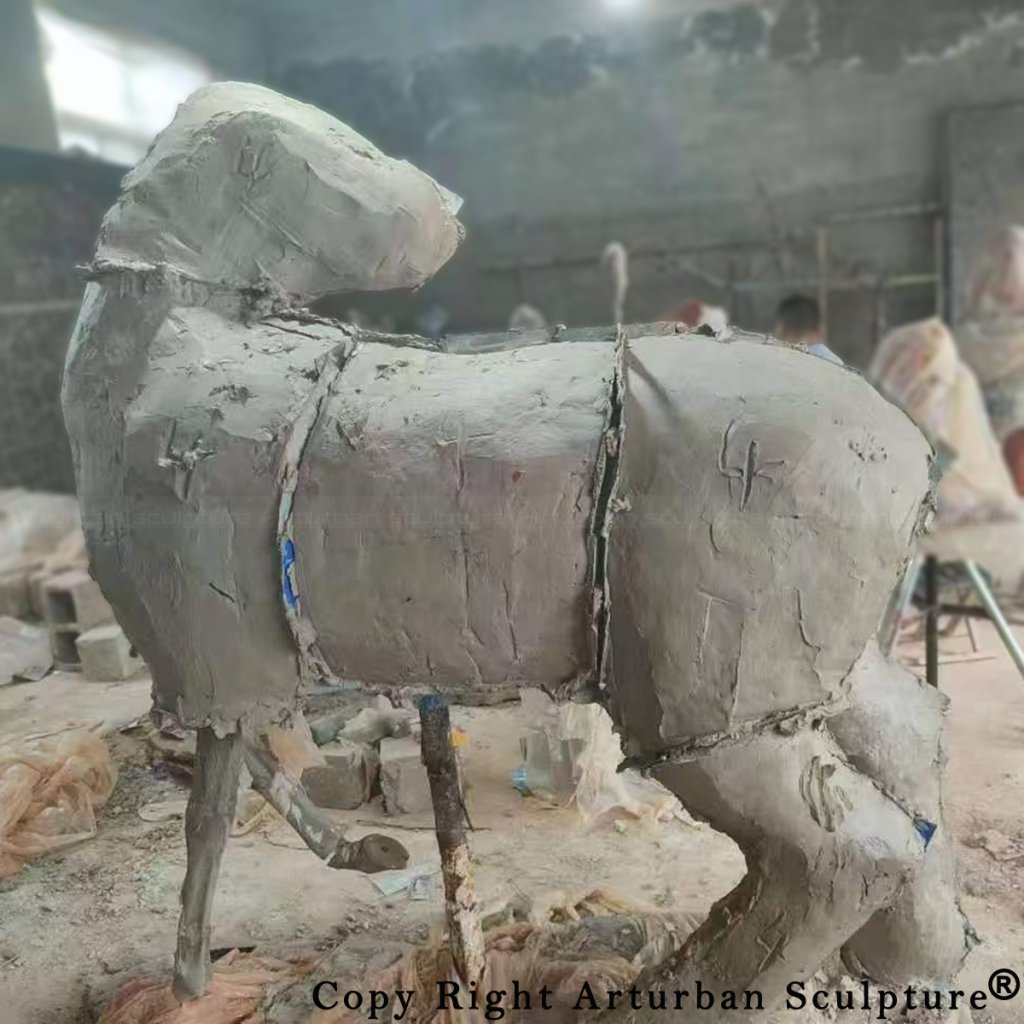 5.2 plaster mold making for deer sculpture