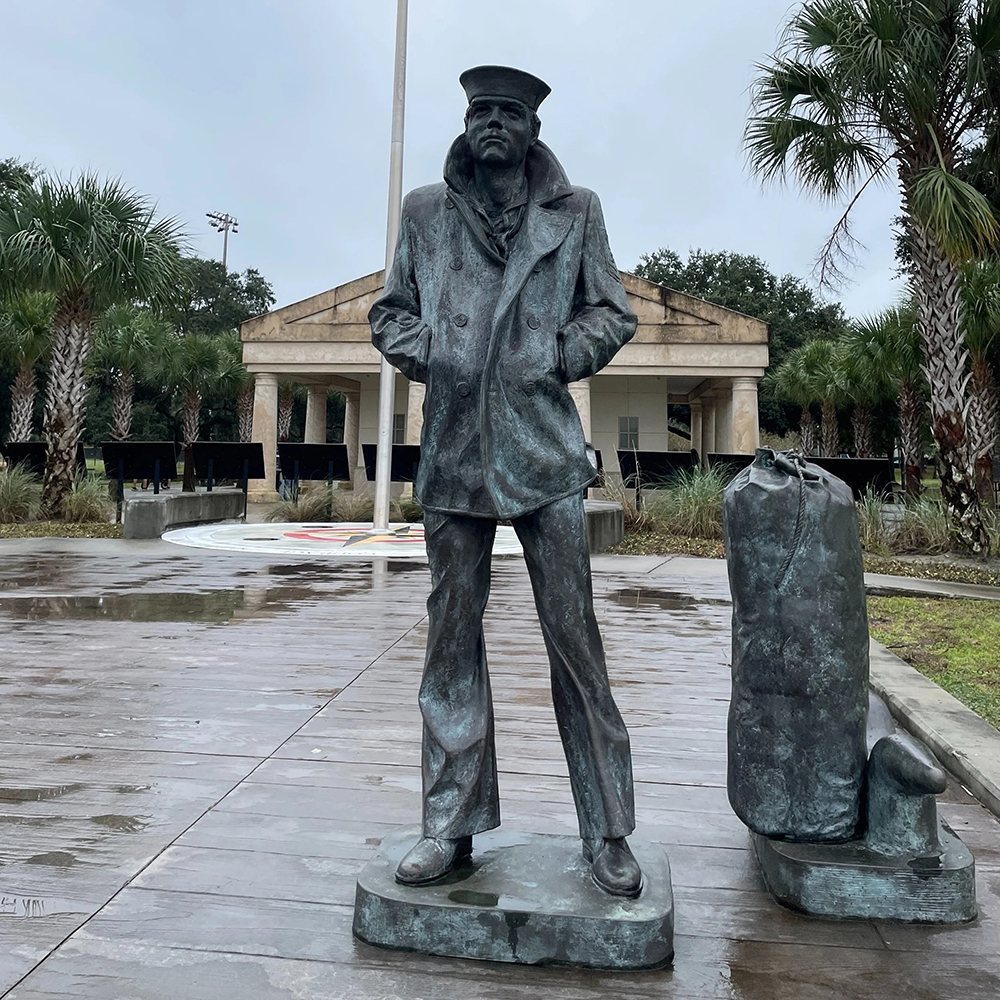 8-(7) Lone Sailor military statues memorial