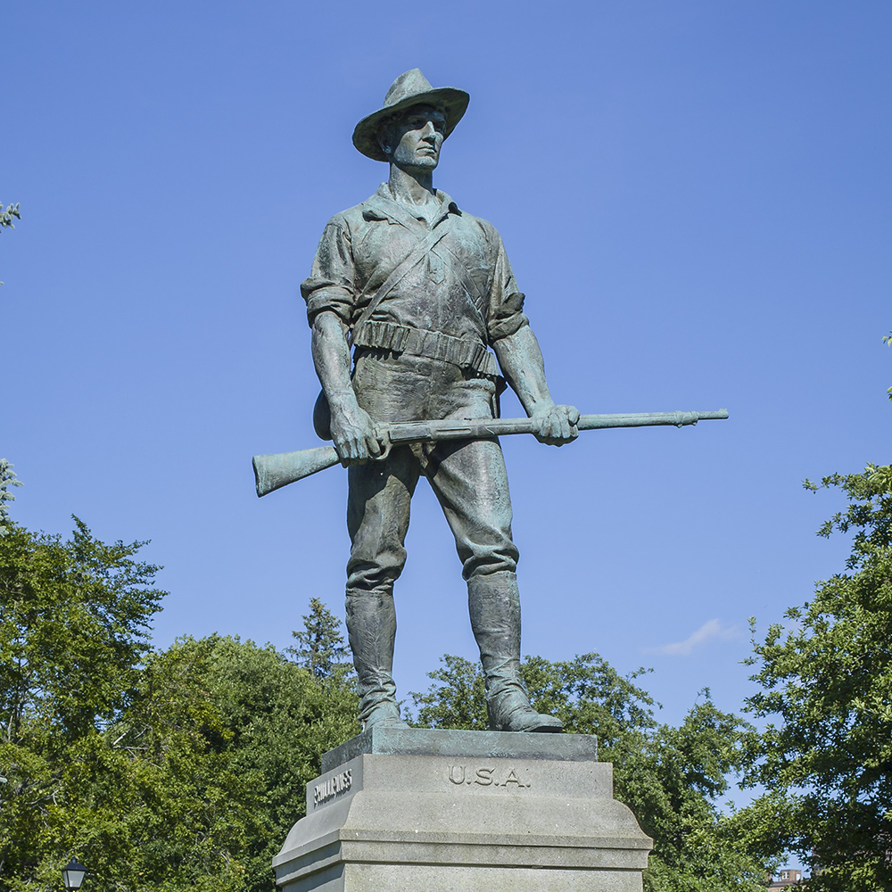 9 (1) The Hiker military statues USA