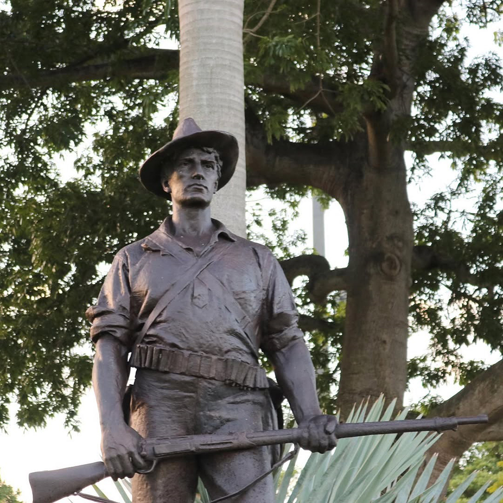 9 (5) The Hiker military statues garden