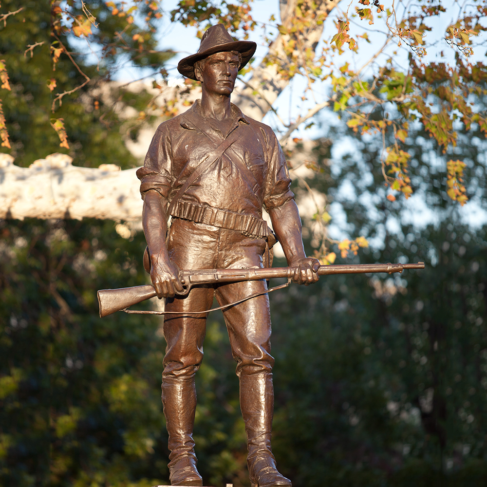 9 (8) The Hiker military statues closeup