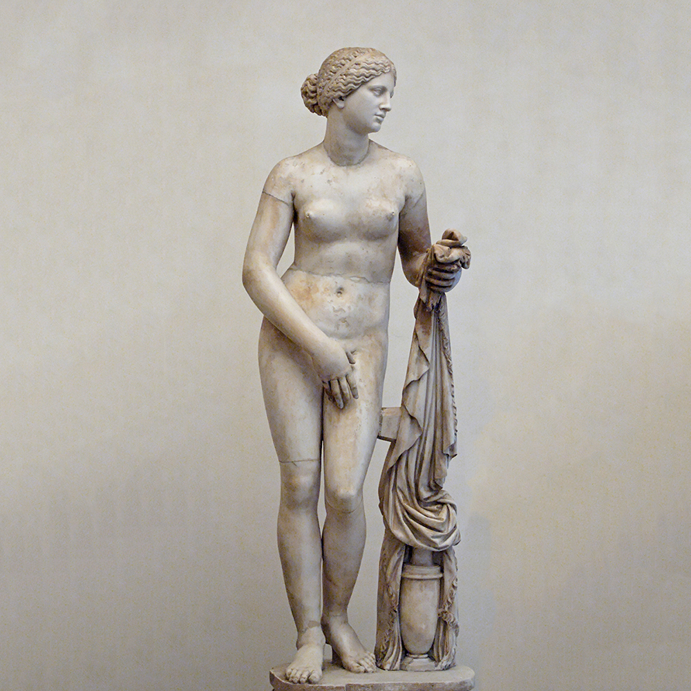 Greek Goddess Aphrodite statue of Knidos marble standing pose