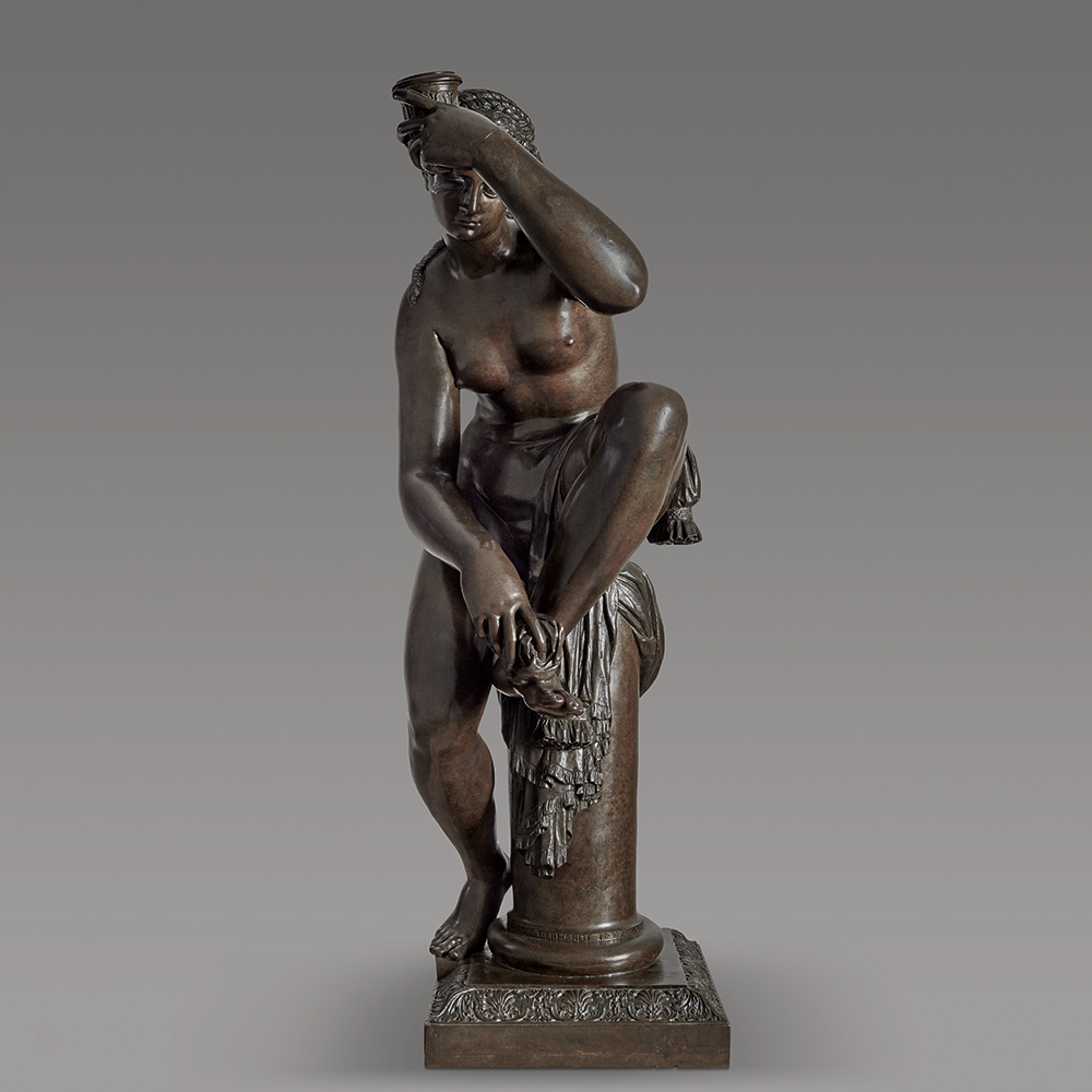 Bathing Venus by Giambologna bronze washing foot