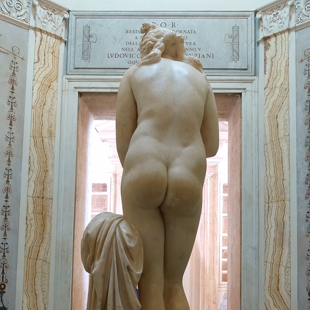 Capitoline Venus marble statue back view