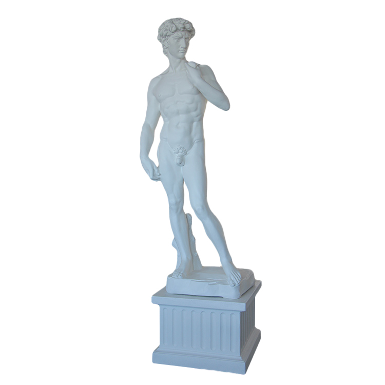 David Replica Statue fiberglass with pedestal base
