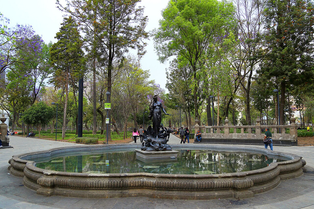 Fountain of Aphrodite bronze outdoor sculpture