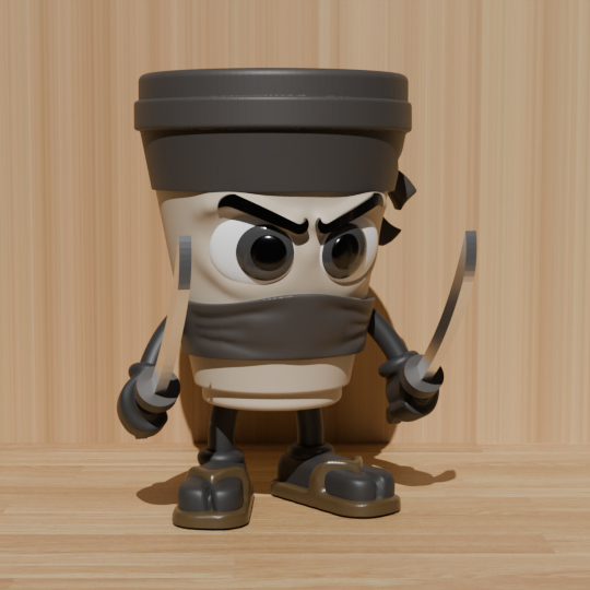 Killer Cappuccino fiberglass Statue