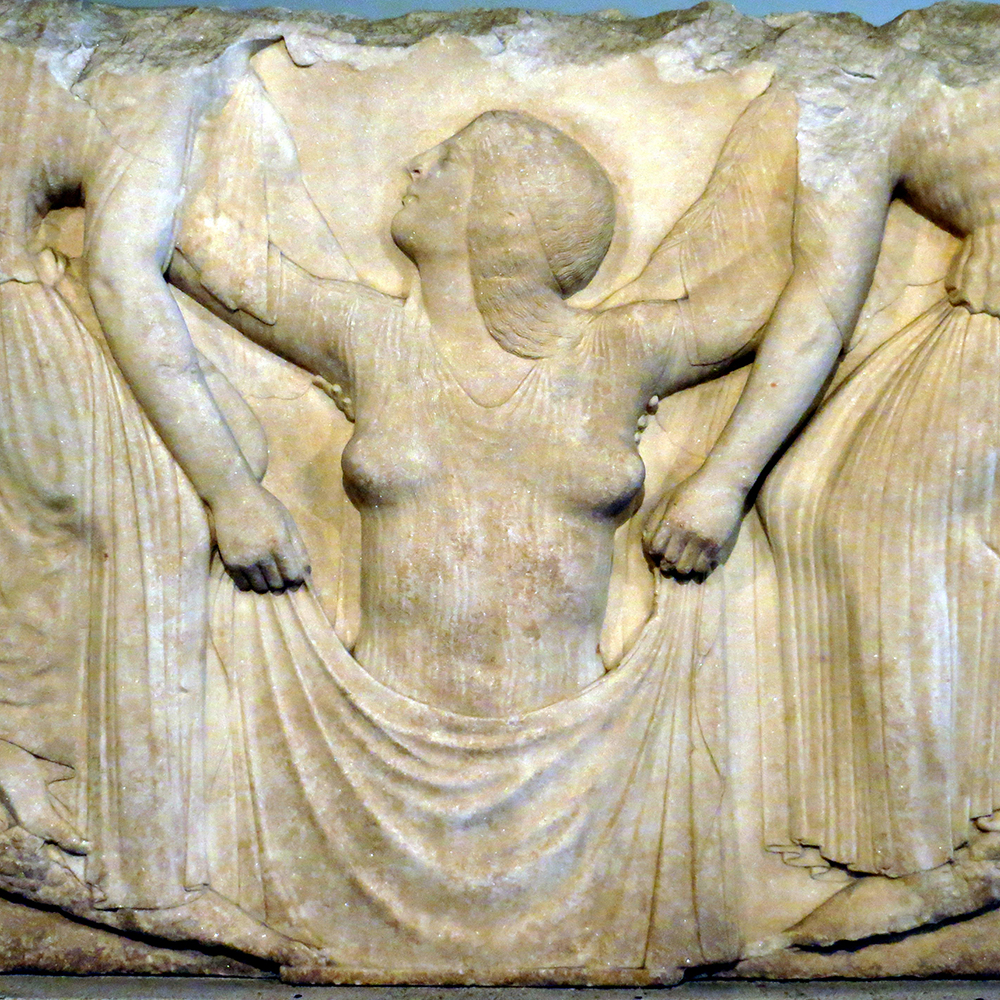 Ludovisi Throne Greek Goddess Aphrodite relief rising